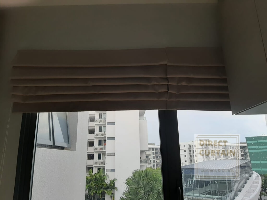 Roman Blinds Demo Direct Curtain   Roman Blinds Rolled Up 1024x768 