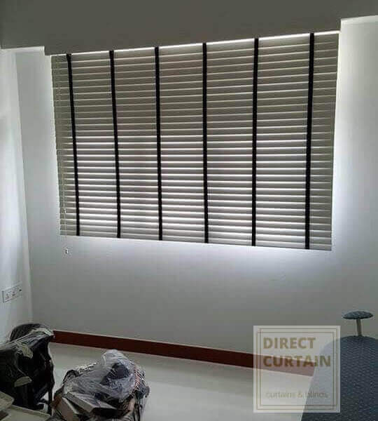 blind and curtain