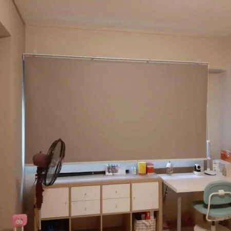 Blackout Roller Blind Charleston Grey