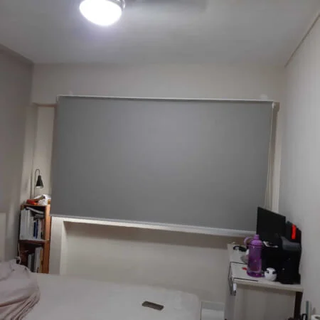 Blackout Roller Blind Charleston Grey appears as grey