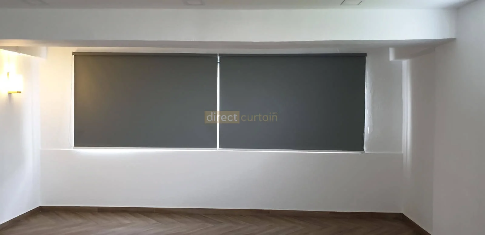 Blackout Roller Blind Coin Light Grey in Jurong Singapore