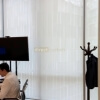 Roller Blind in office Singapore - Sunscreen Daisy White 5