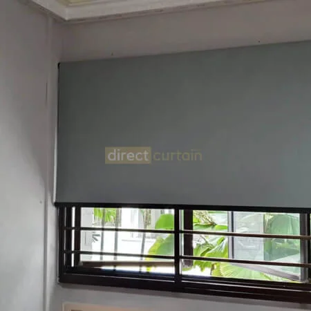 Roller Blinds Blackout Coin Light Grey