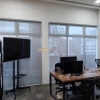 Sunscreen Roller Blind Grey White in Office at Burn Road 1
