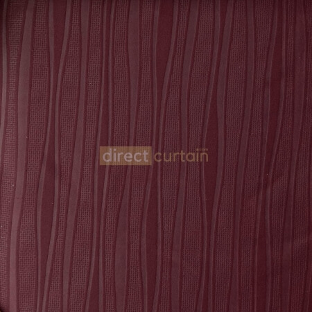 Dim-out Curtain - Wave Mulberry Red