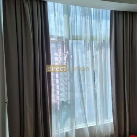 Day Curtain Singapore – Raindrop Off-white Beige 1