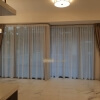 Dim-out Night Curtain – Stitch Gainsboro Grey in Living and Dining area-layerd with snow sheer day curtain