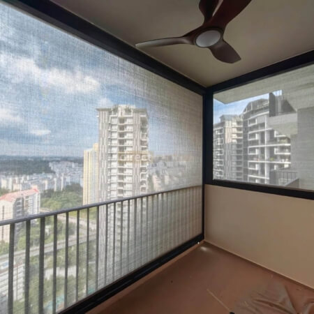 Zip Track Blinds installed at The Trilinq Condo Singapore
