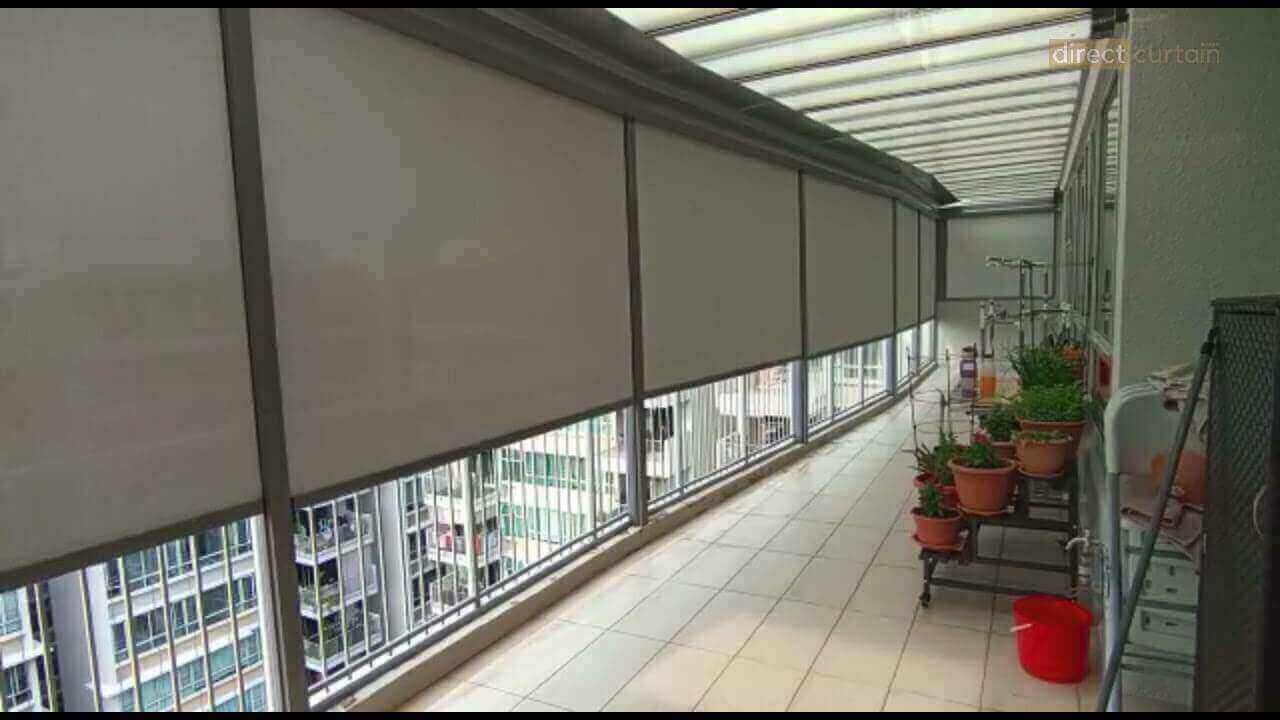 Outdoor Blinds Singapore Waterproof Balcony Blinds Direct Curtain
