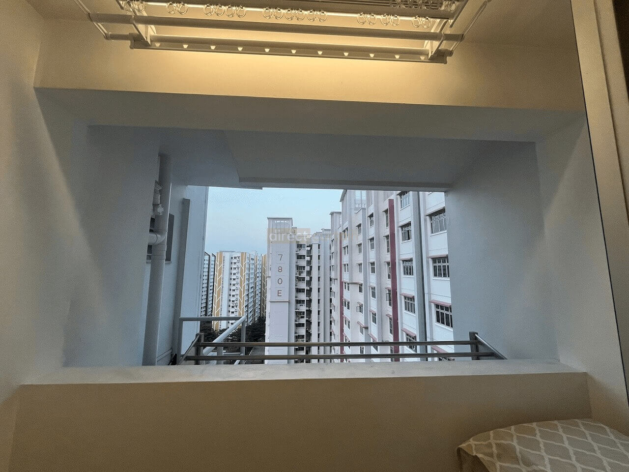 HDB BTO Service Yard Singapore before Zip Blind Mockup