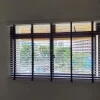 1 loop snow white venetian blinds with black tape