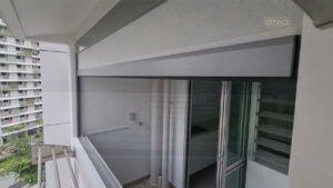 HDB Service Yard Zip Track Blinds Installed at Tampines Singapore