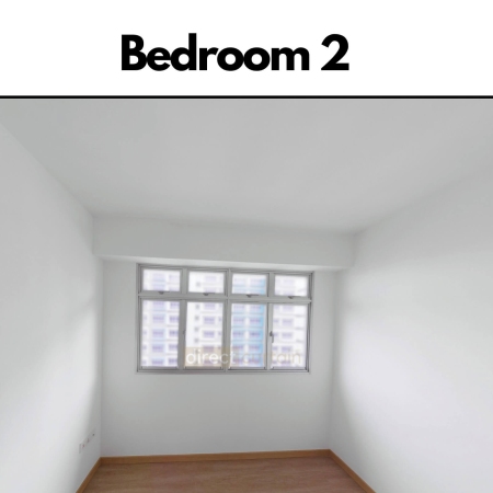 HDB BTO Curtain Package Floorplan - 3 Room - Bedroom 2