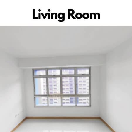 HDB BTO Curtain Package Floorplan - 3 Room - Living Room