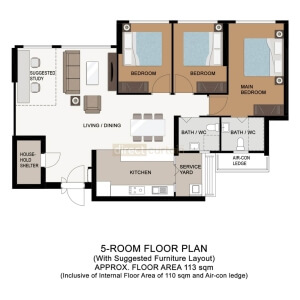 5-Room-HDB-BTO-Curtain-Package-Layout-Boon-Lay-Glade