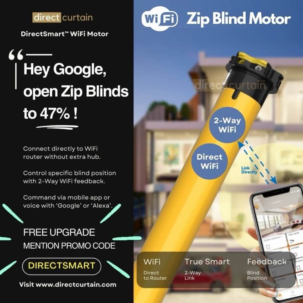 Introducing the DirectSmart WiFi Zip Blind Motor