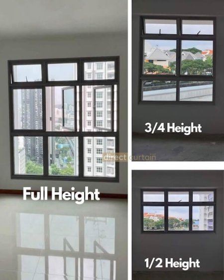 HDB Window Blind Height Examples