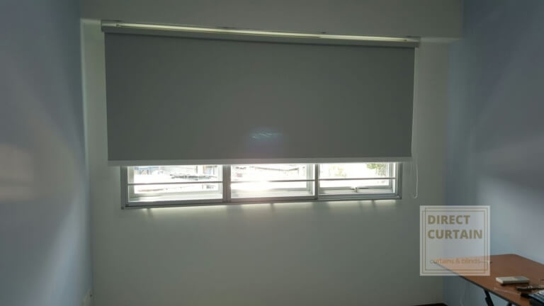 roller blind in study room