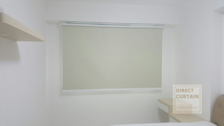 roller blind in bedroom
