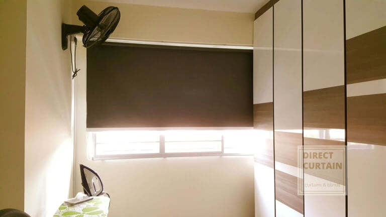 roller blinds in bedroom