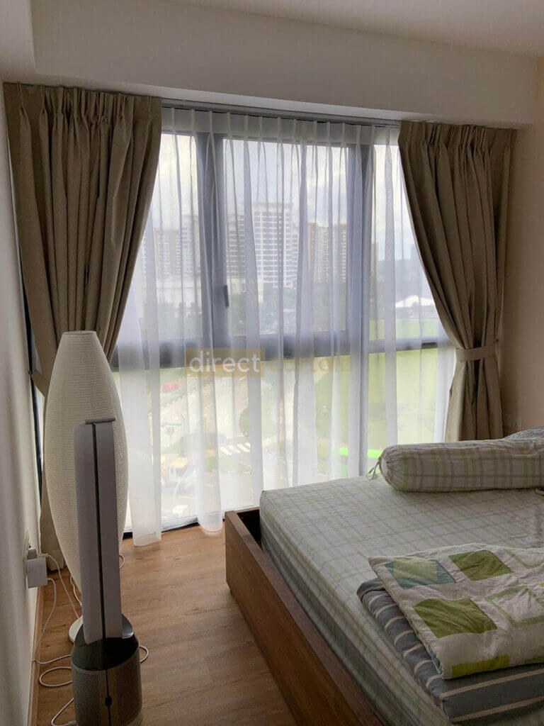 Blackout Curtain Singapore Master Bedroom - Weave Sandcastle Beige