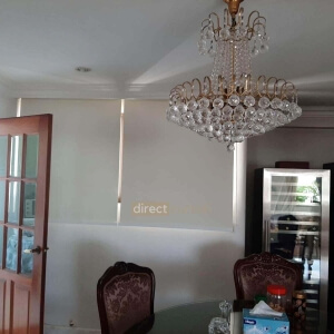 Blackout Roller Blind Cream in Dining