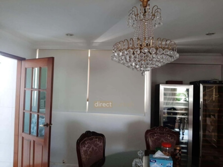 Blackout Roller Blind Cream in Dining