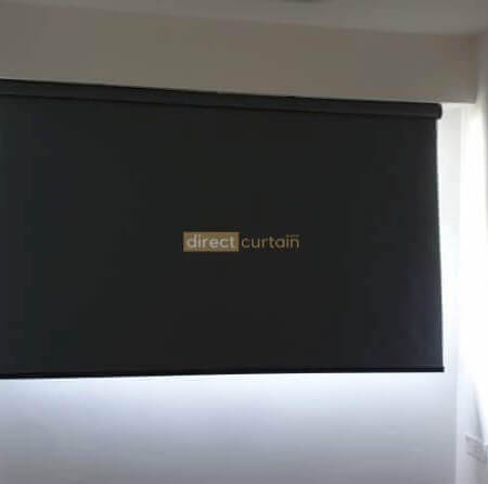 Blackout Roller Blind Shadow Dark Grey