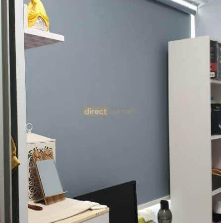 Blackout Roller Blind Slate Blue Grey