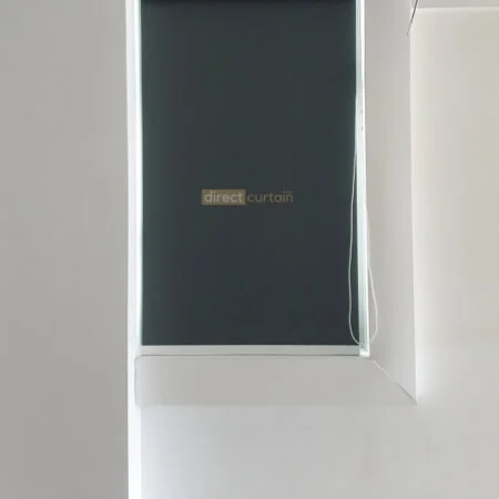 Indoor Blackout Roller Blind Shadow Dark Grey For Aircon Ledge Window