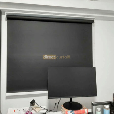 Indoor Block-out Roller Blind - Midnight Black