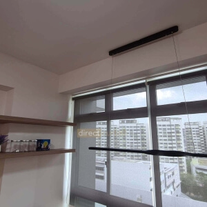 Indoor Sunscreen Roller Blind Dark Grey