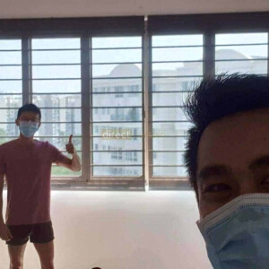Sunscreen Indoor Roller Blind Bronze with happy customer