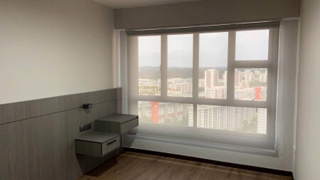 Sunscreen Roller Blind Grey White