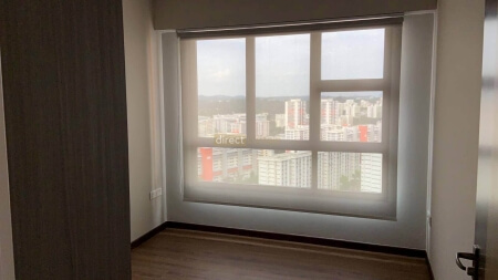 Sunscreen Roller Blind Grey White Clementi Singapore