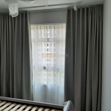 Blackout Night Curtain – Weave Charleston Brown-common-room-S-Fold-Curtains