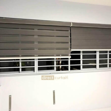 Korean Combi Blind – Basic Dim-out Shadow Grey