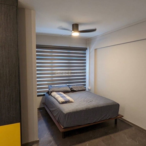 Korean Combi Blind – Blackout Oxford Night Grey in MBR