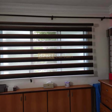 Korean Combi Zebra Blinds – Gradation Brown Black - MBR