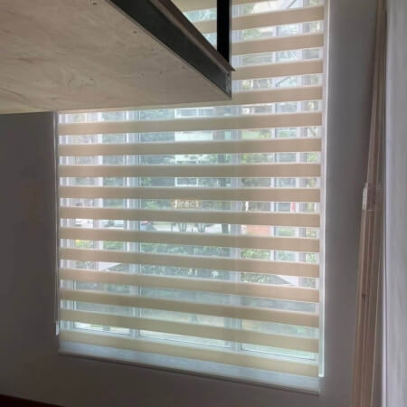 Korean Rainbow Combi Blind – Basic Dim-out Light Beige