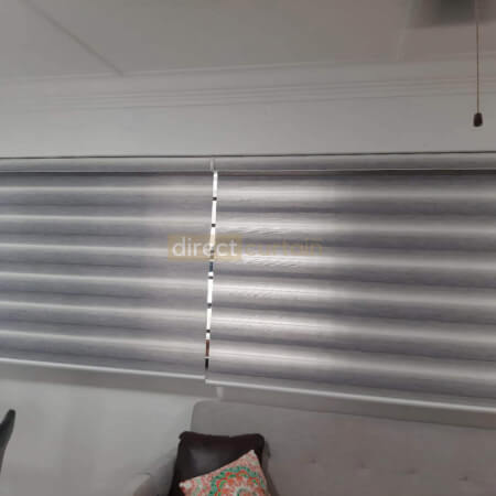 Korean Rainbow Zebra Blinds – Gradation White Grey