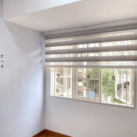Korean-Zebra-Blinds-Gradation-White-Grey-rolled-up