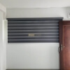 Korean Zebra Combi Blind – Blackout Oxford Grey in Living Room HDB