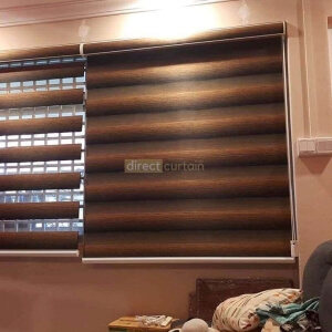 Korean Zebra Rainbow Combi Blinds – Gradation Brown Black-watermark