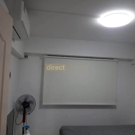 Roller Blind Singapore - Blackout Porcelain White