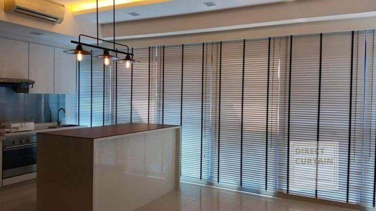 Venetian blinds in singapore living room