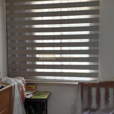 Korean Combi Rainbow Zebra Blind – Blackout Oxford Grey