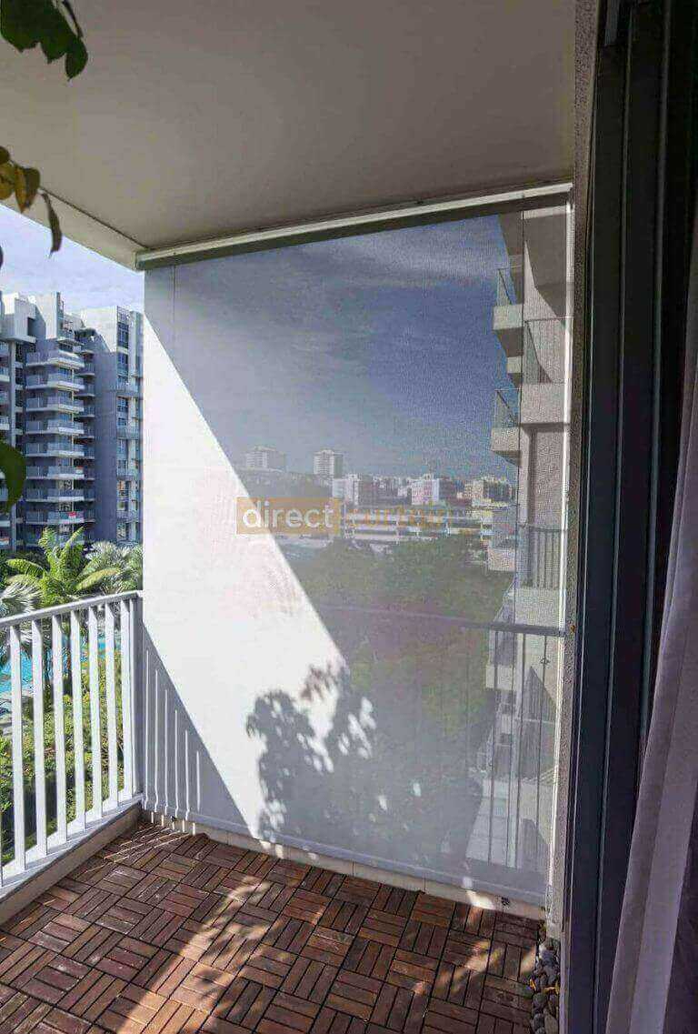 outdoor roller blinds in balcony singapore