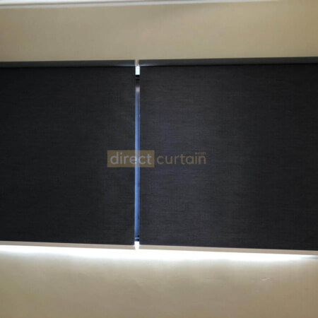 Blackout Roller Blind Denim Blue Grey BR2