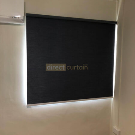 Blackout Roller Blind Denim Blue Grey BR3